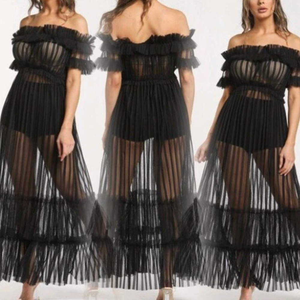 Beautiful Long Off The Shoulder Dress